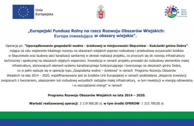 Projekt: Uporządkowanie gospodarki wodno - ściekowej w...