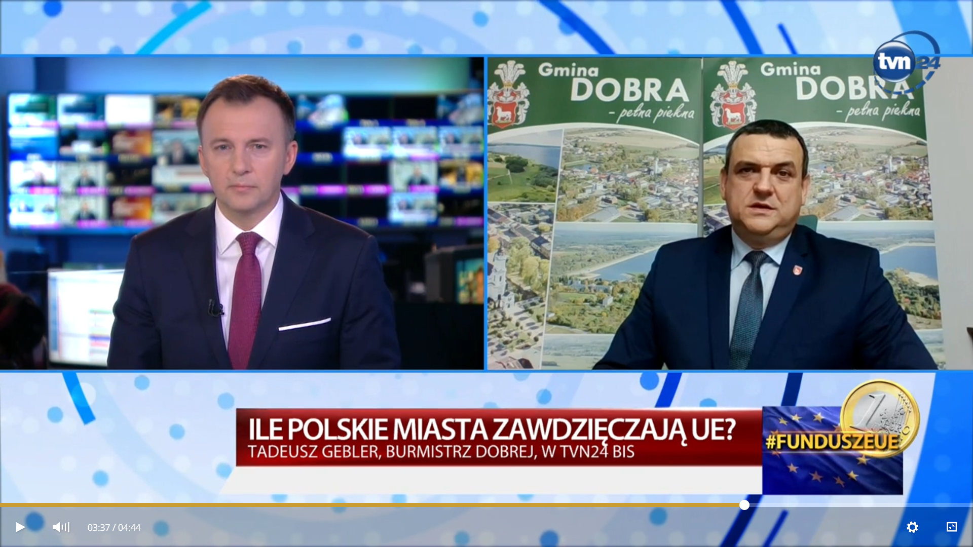 TVN24 BIS - Burmistrz Dobrej o środkach z Uni... 
