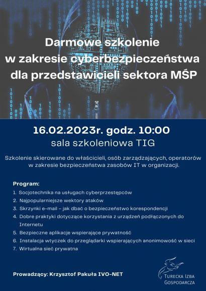 Szkolenie w zakresie cyberbezpieczeństwa dla...