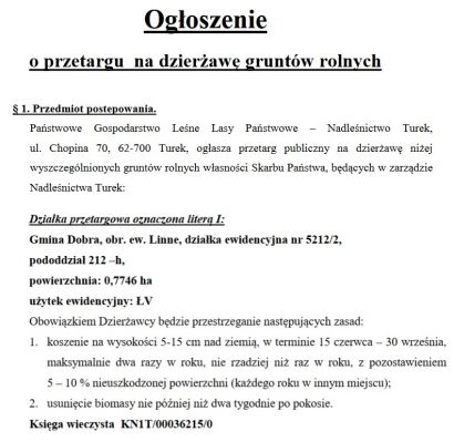 Państwowe Gospodarstwo Leśne Lasy Państwowe –...