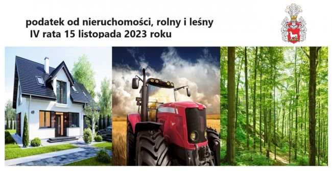 15 listopada 2023 roku Termin płatności IV raty podatku