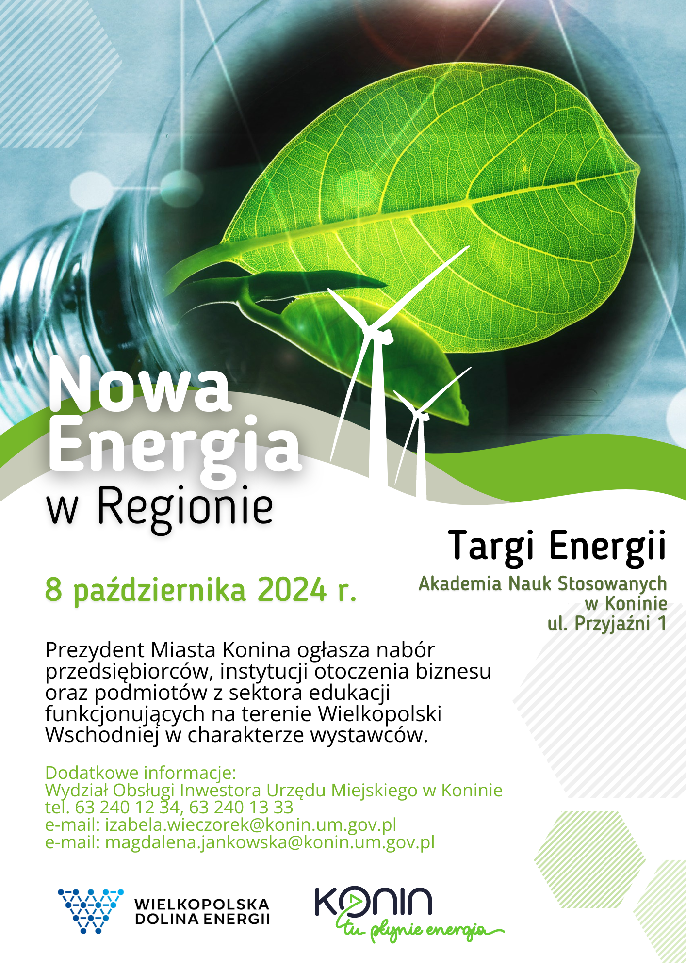 Targii Energii w Koninie 08.10.2024 r. - trwa nabór...