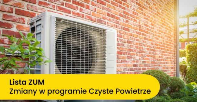 Obowiązkowa lista ZUM - Czyste powietrze