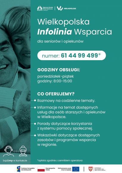 Wielkopolska Infolinia Wsparcia dla seniorów i opiekunów