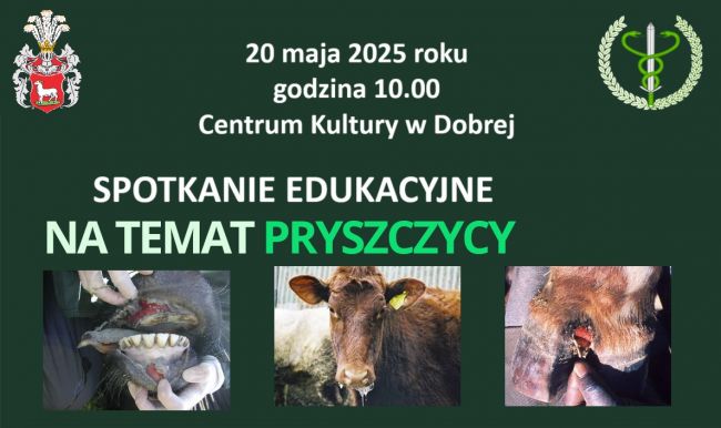 Spotkanie edukacyjne dotyczące pryszczycy.