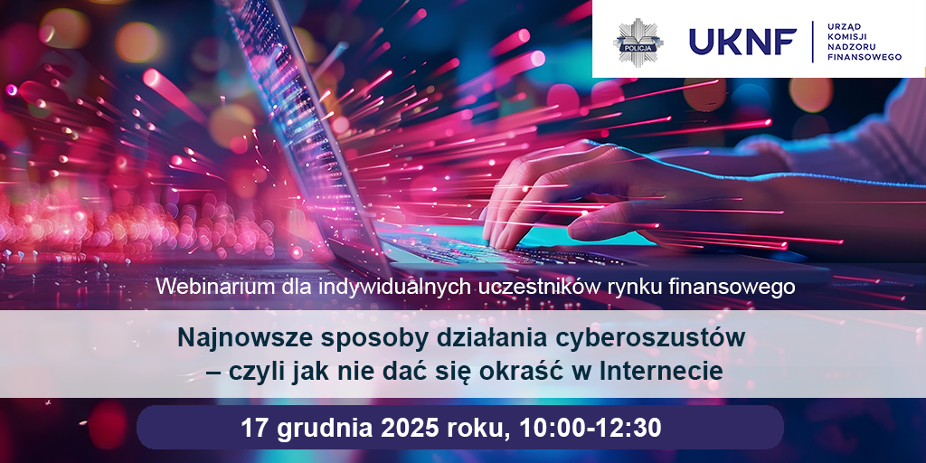 Urząd KNF - zaproszenie na webinarium CEDUR „Najnowsze...