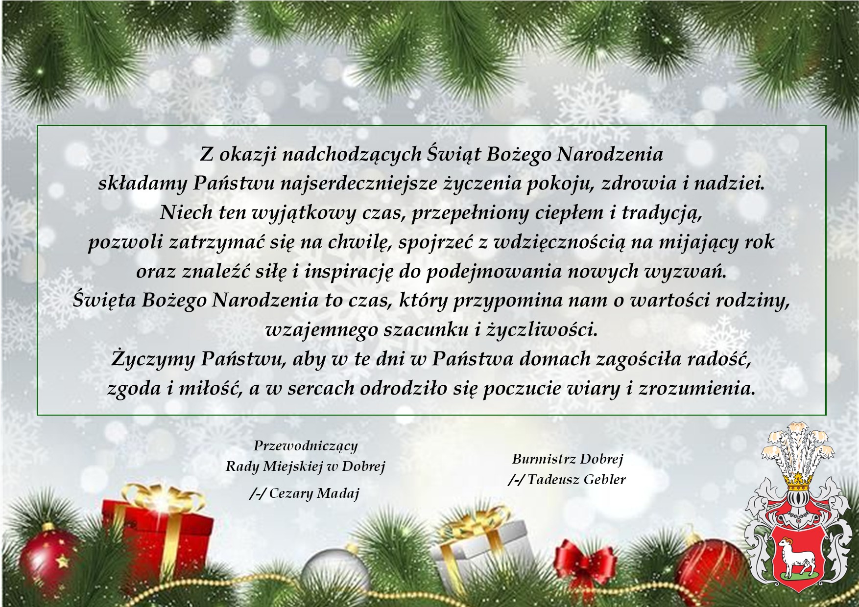 Życzenia Bożonarodzeniowe